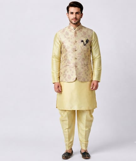 King Rabbet Premium Three Piece Kurta Set For Men