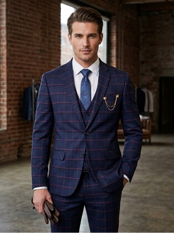 King Rabbit Premium Three Piece Wedding Suits For Mens
