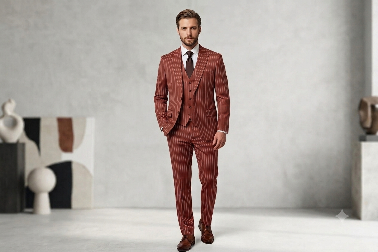 King Rabbet Premium Three Piece Suit For Men