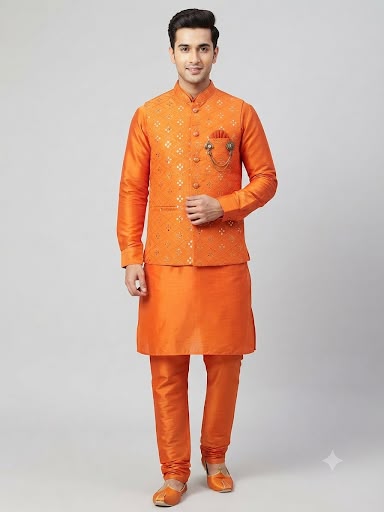 King Rabbet Premium Three Piece Kurta Set For Men