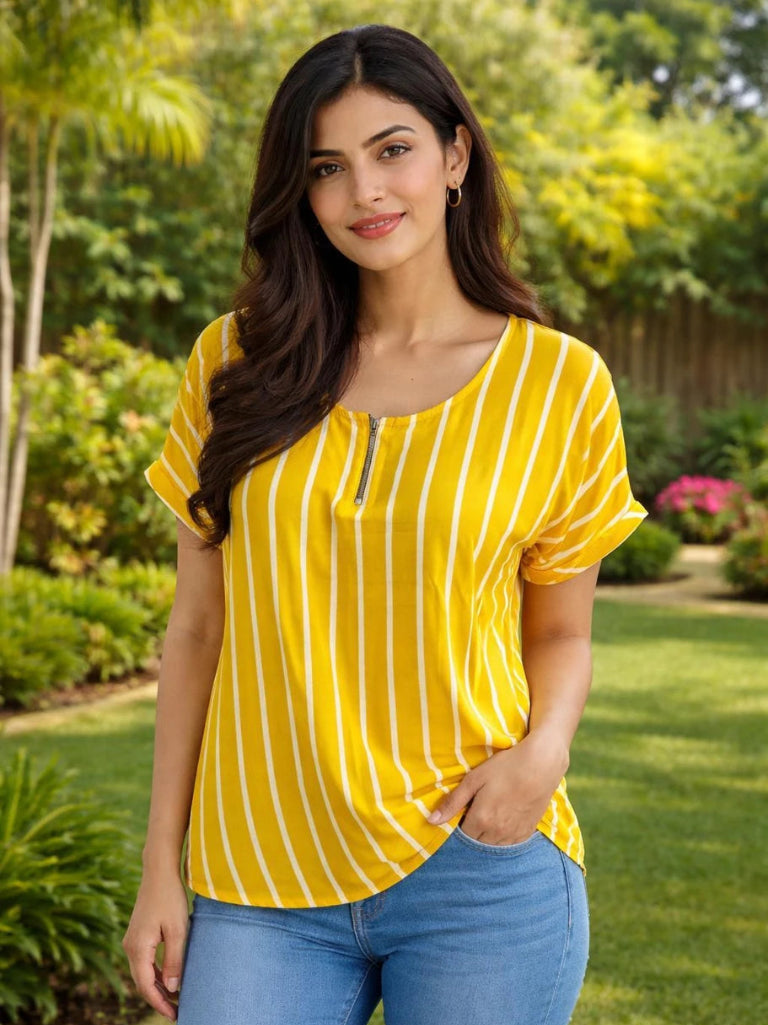 Premium Striped Top For Female