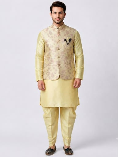 King Rabbet Premium Three Piece Kurta Set For Men