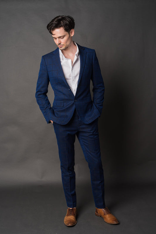 Midnight Check Suit