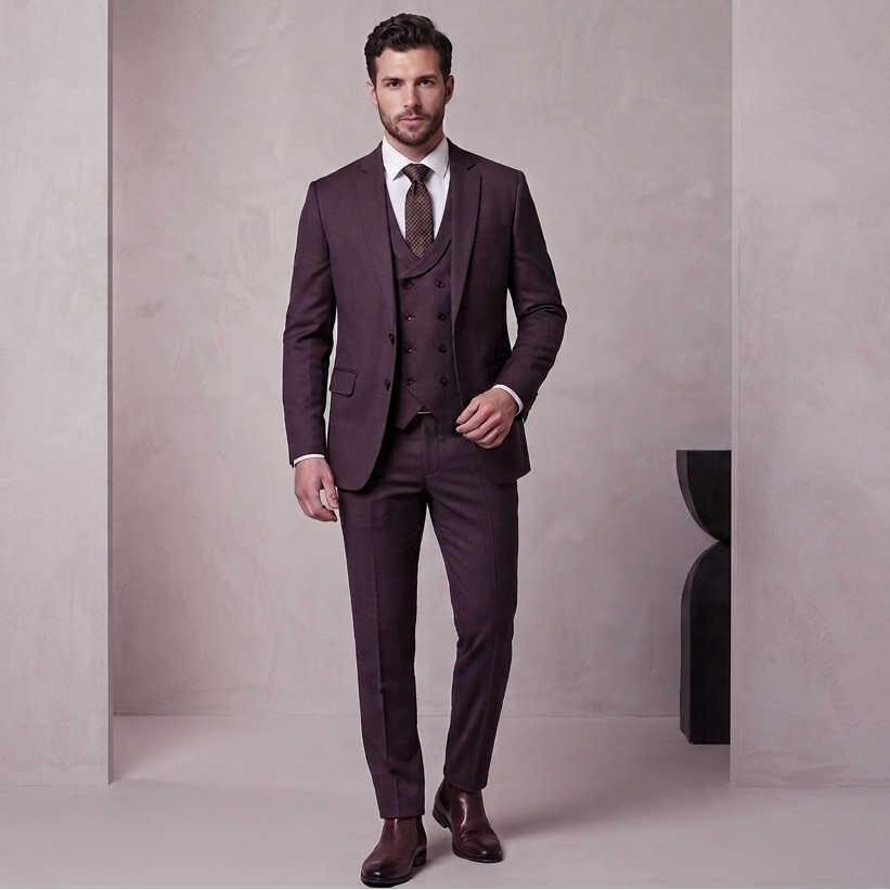 King Rabbet Premium Three Piece Suit For Men