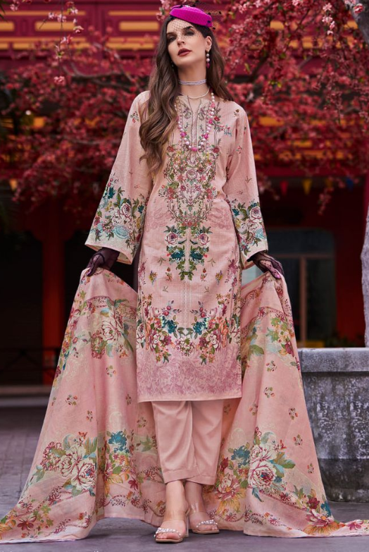 Premium Women Suit Fabric Made Up Of 100% Pure Cotton