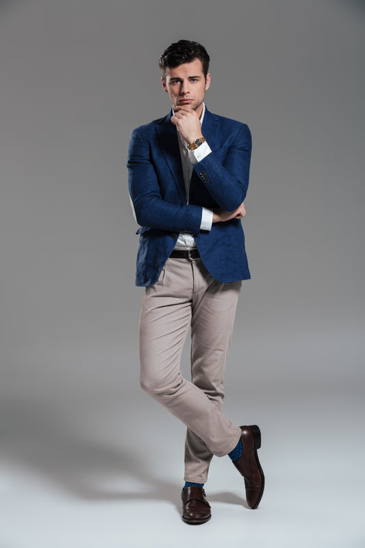 Royal Blue Fitted Blazer