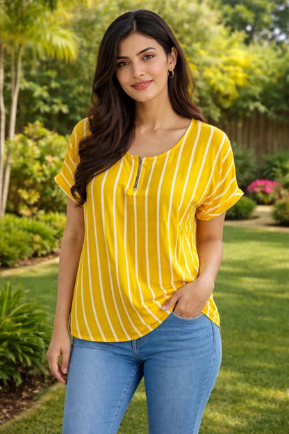 Premium Striped  Top For Female