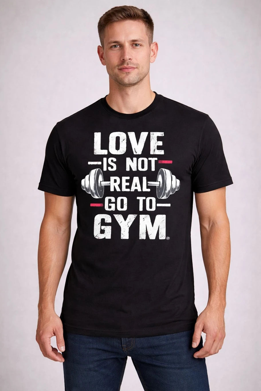 Premium Short Sleeves  Black Printed  T-Shirt Made From 100% Cotton