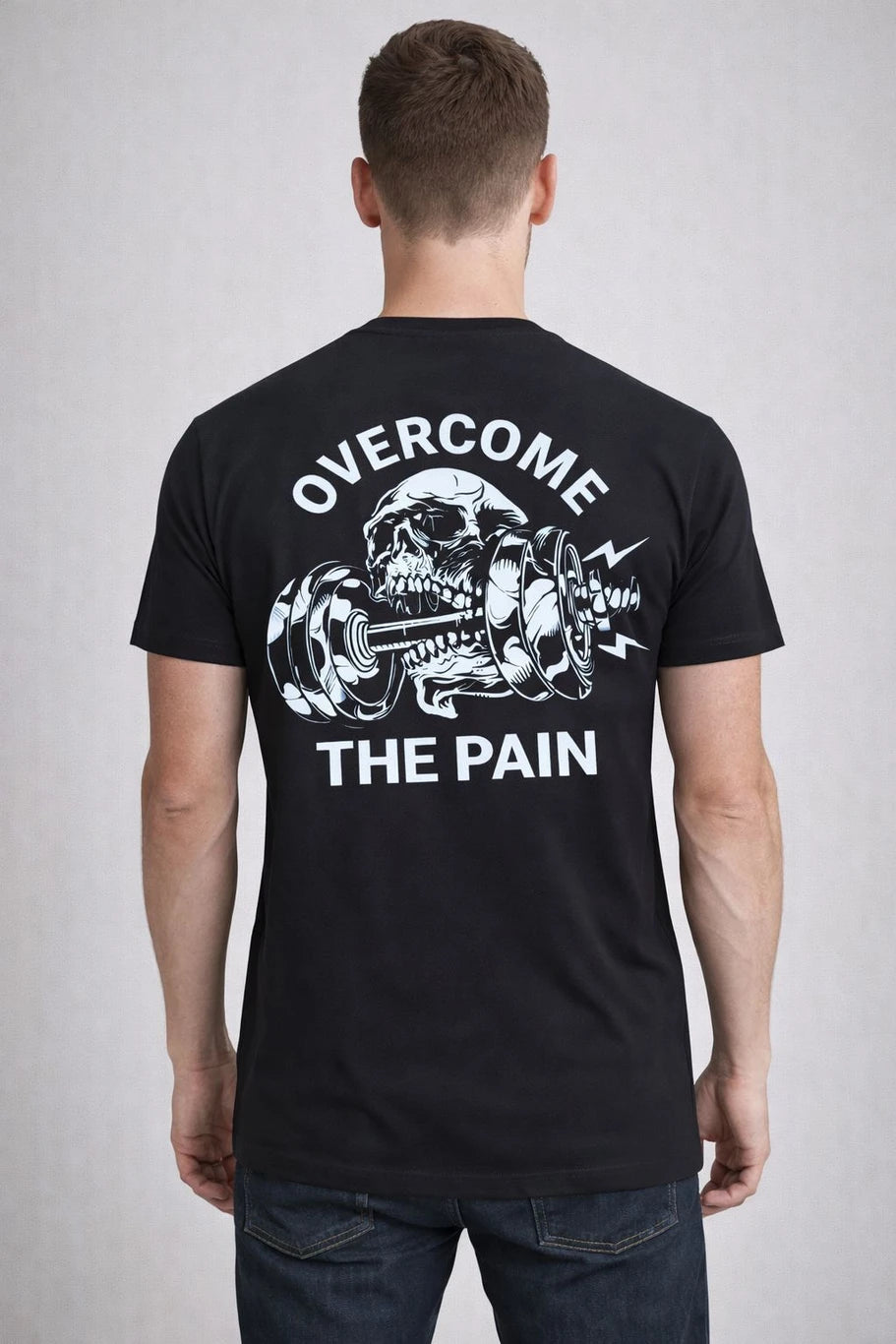 Premium Short Sleeves  Black Printed  T-Shirt Made From 100% Cotton