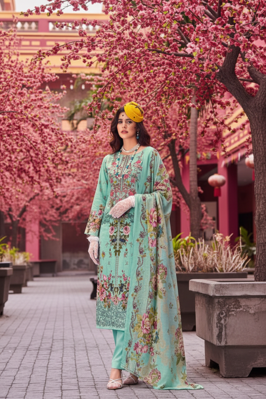 Premium Women Suit Fabric Made up from 100% Cotton